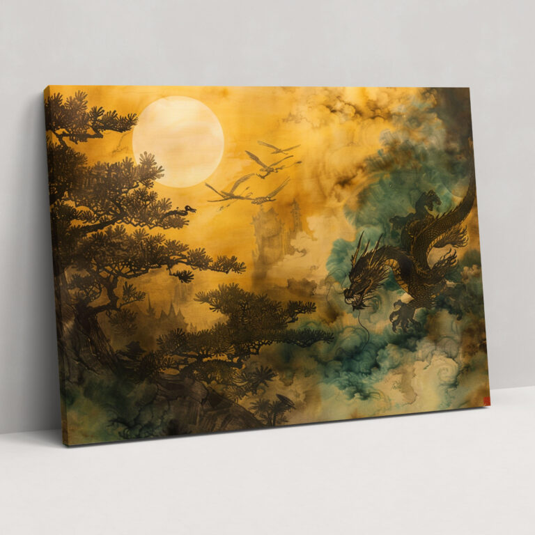 Japanese Mythology Canvas Print - Mythology, Wall Art, Canvas Wall Art, Canvas