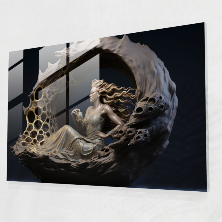 Mythology Glass Print: Aphrodite's Birth From The Sea - Mythology, Home Decoration, Allure, Aphrodite