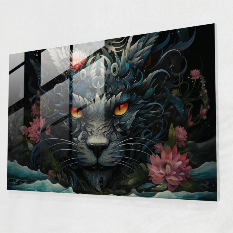 Mysterious Mythology Glass Print - Mythology, Modern Art, Wall Decoration, Artistic Narrative