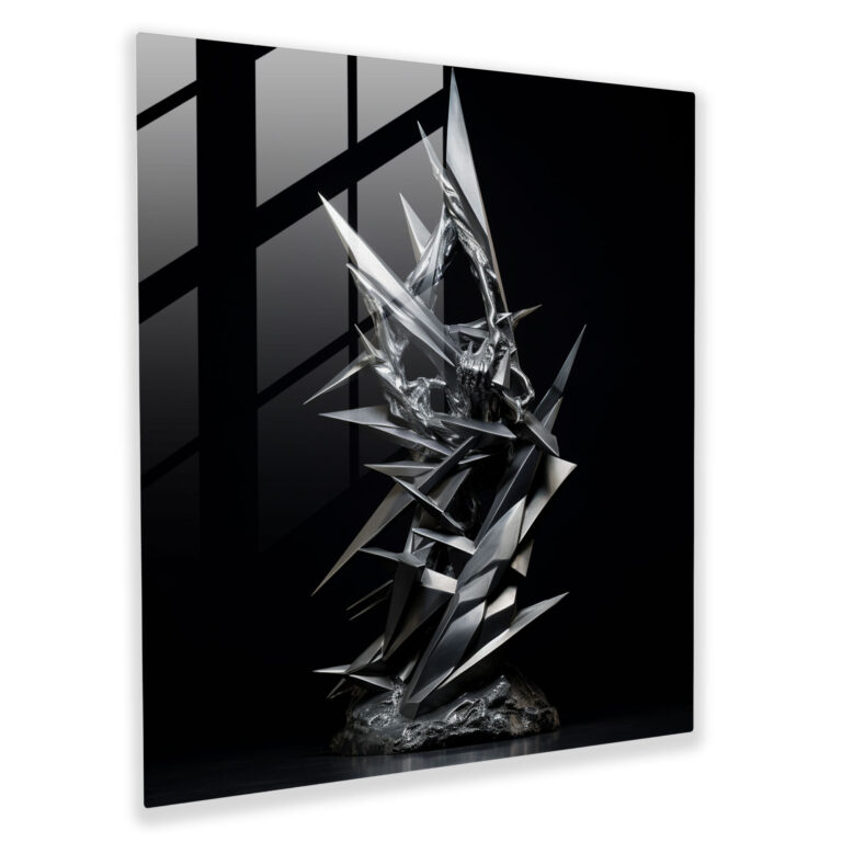 Metallica Abstract Metal Sculpture - Metallica, Metallica, Rock And Roll, Glass Art