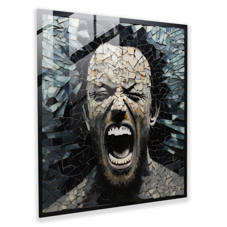 Metallica Shattered Glass Mosaic Print - Metallica, Glass Art, Shattered Glass, Wall Decoration