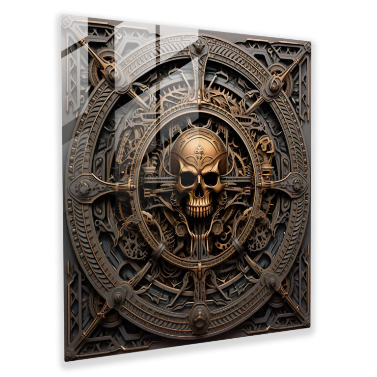 Metallica Logo Glass Print - Metallica, Intricate Metalwork, Glass Art, Modern Art