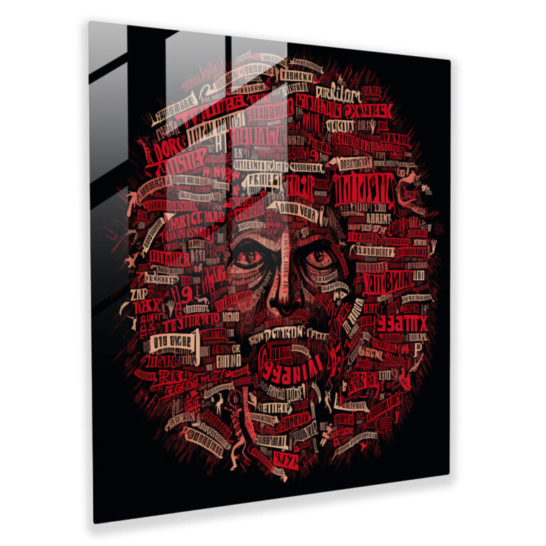 Metallica Lyrics Glass Print - Metallica, Wall Decoration, Lyrics Typography, Glass Art