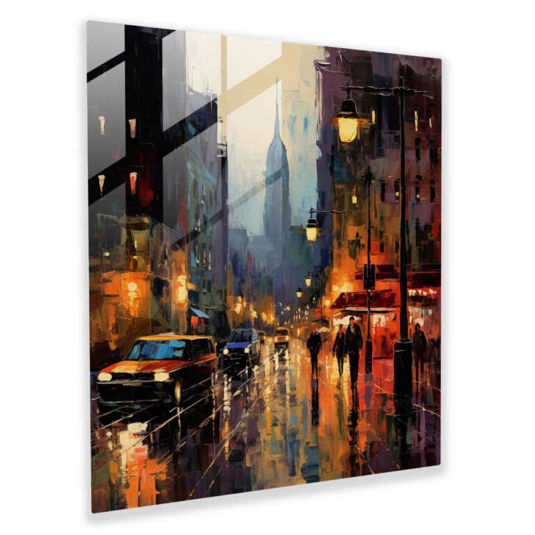 Nighthawks Glass Art - Nighthawks, Glass Print, Beauty, Glass Wall Art