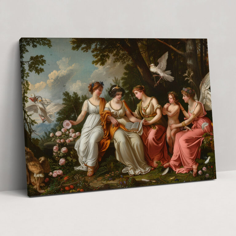 Neoclassicism Mythological Goddess Canvas Print - Neoclassicism, Home Decoration, Wall Art, Wall Decoration