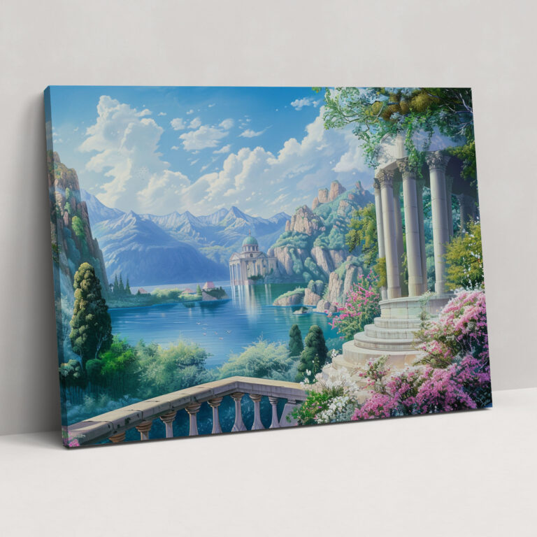 Neoclassicism Romantic Landscape Canvas Print - Neoclassicism, Neoclassicism, Home Decoration, Wall Decoration