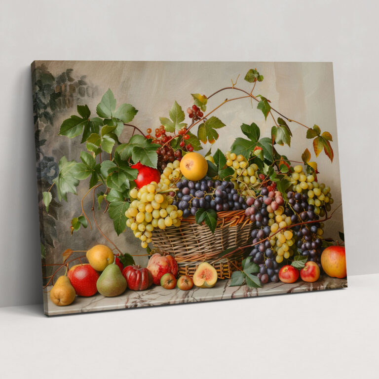 Neoclassicism Fruit Basket Wall Decoration - Neoclassicism, Wall Art, Home Decoration, Canvas