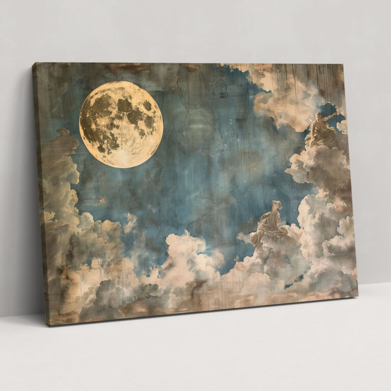 Neoclassicism Celestial Bodies Canvas Print - Neoclassicism, Wall Art, Home Decoration, Canvas Wall Art