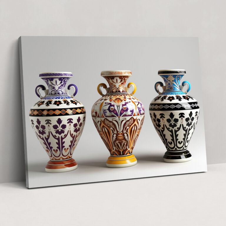Neoclassicism Wall Art - Artistic Vases Canvas Print - Neoclassicism, Wall Art, Canvas Print, Canvas