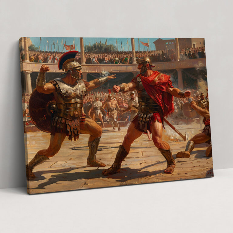 Neoclassicism Canvas Print - Roman Gladiators Wall Art - Neoclassicism, Neoclassicism, Canvas, Canvas Wall Art
