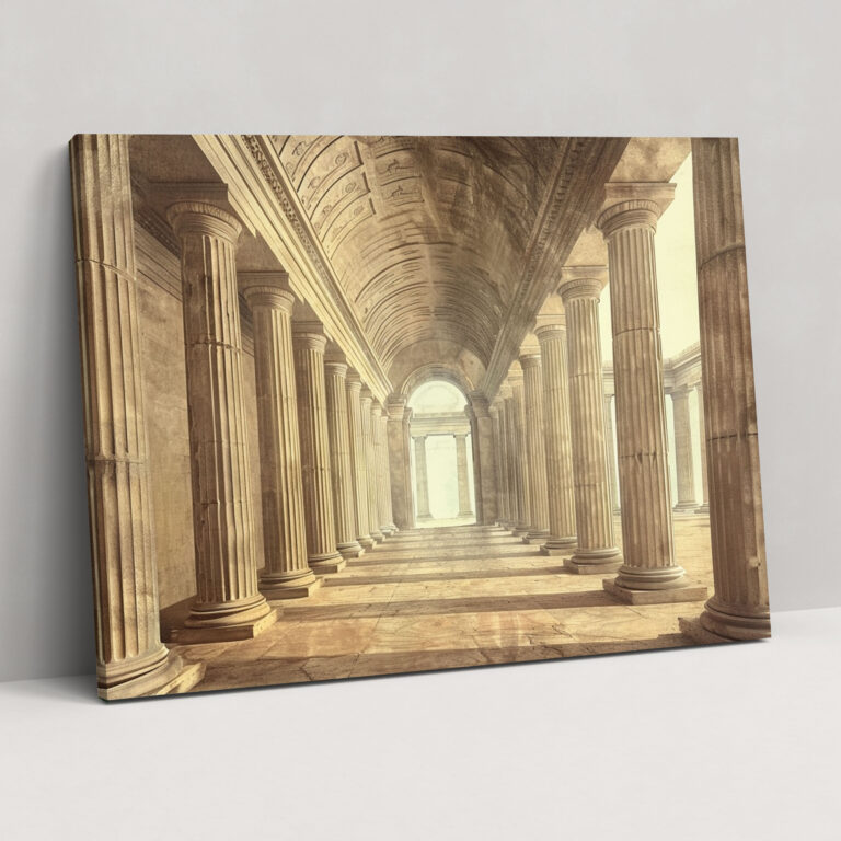 Neoclassicism Roman Architecture Wall Art - Neoclassicism, Home Decoration, Canvas Wall Art, Canvas