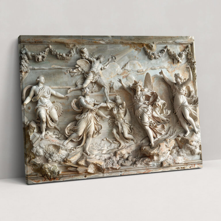 Neoclassicism Mythological Scenes Wall Decoration - Neoclassicism, Canvas, Neoclassicism, Wall Decoration