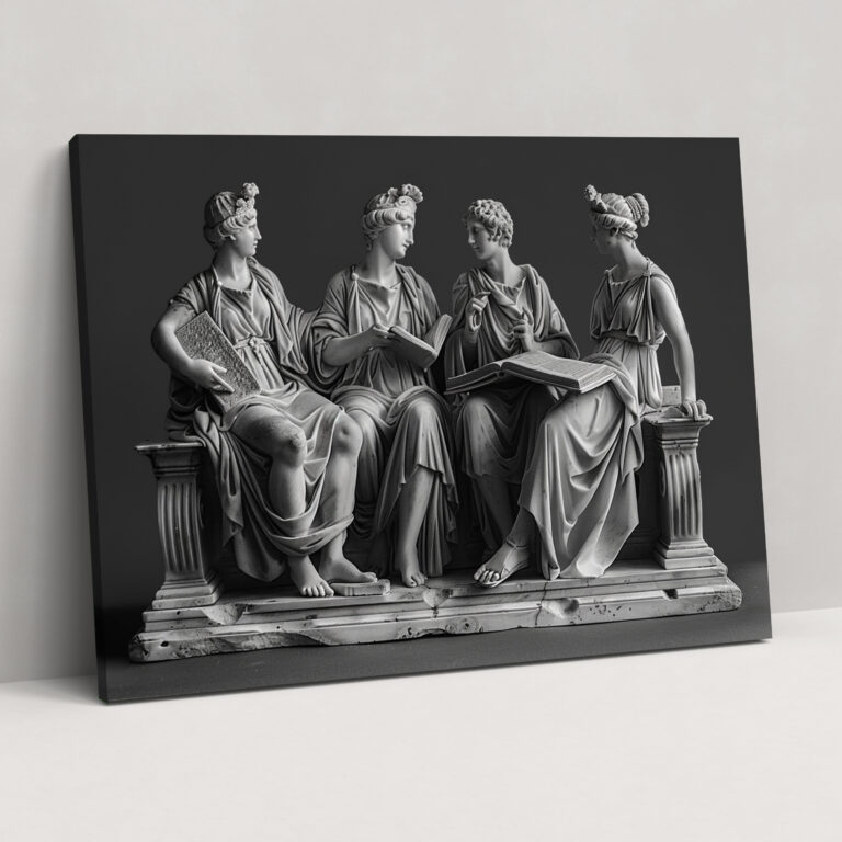 Neoclassicism Classical Figures Canvas Print - Neoclassicism, Canvas Wall Art, Canvas Print, Neoclassicism