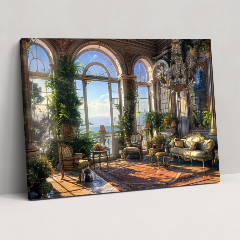 Neoclassicism Romantic Settings Wall Art - Neoclassicism, Home Decoration, Wall Art, Canvas