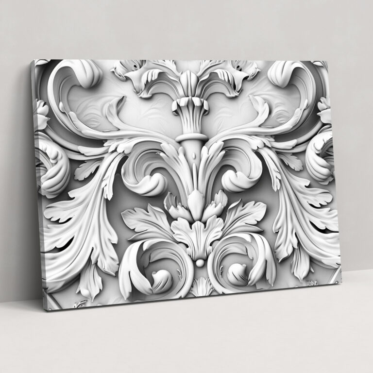 Neoclassicism Foliage Wall Decoration - Neoclassicism, Home Decoration, Canvas, Canvas Wall Art