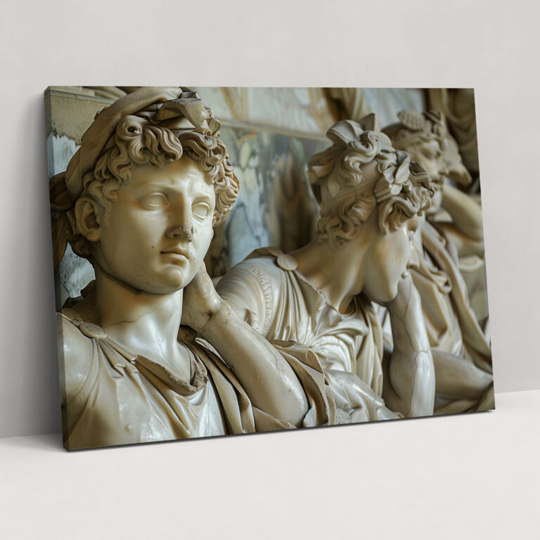 Neoclassicism Canvas Print: Classical Sculptures Wall Art - Neoclassicism, Canvas, Canvas Wall Art, Home Decoration