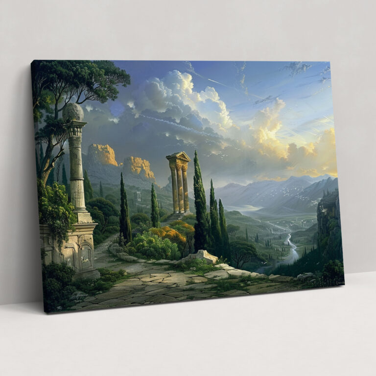 Neoclassicism Wall Decoration: Literary Landscapes Canvas Print - Neoclassicism, Canvas, Wall Decoration, Wall Art