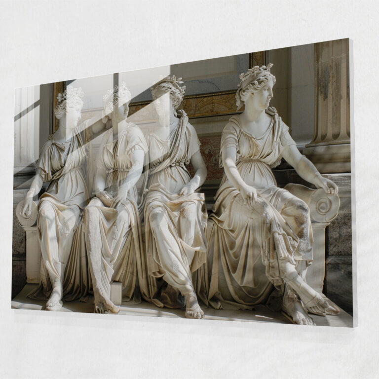 Neoclassicism Glass Art - Neoclassicism, Neoclassicism, Glass Print, Modern Art