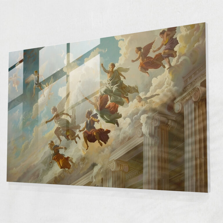 Neoclassicism Modern Art - Neoclassicism, Modern Art, Home Decoration, Glass Wall Art