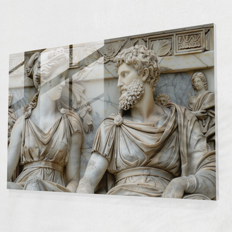 Neoclassicism Glass Print - Neoclassicism, Home Decoration, Neoclassicism, Glass Art