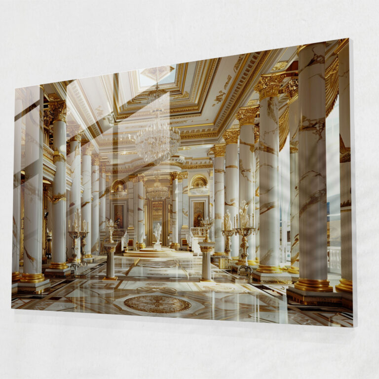 Neoclassicism Wall Decoration: Grand Architecture Glass Print - Neoclassicism, Wall Decoration, Modern Art, Glass Wall Art