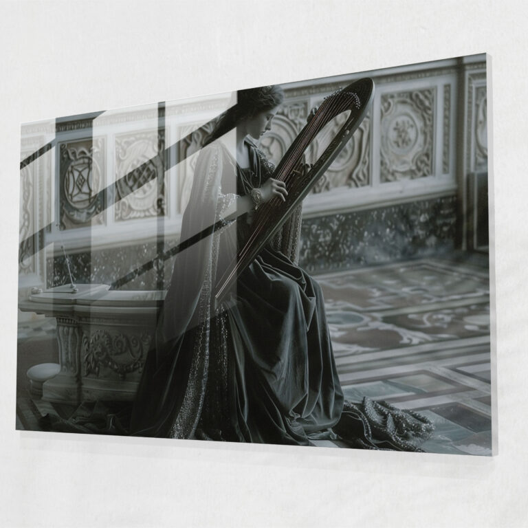 Neoclassicism Glass Print For Wall Decoration - Neoclassicism, Modern Art, Home Decoration, Glass Art