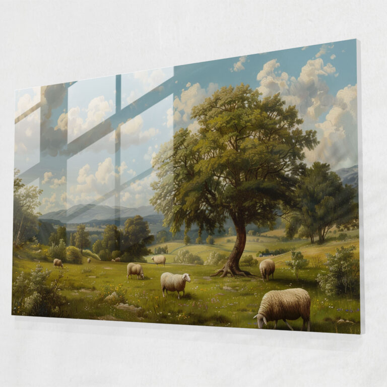Neoclassicism Modern Art Glass Print - Neoclassicism, Glass Art, Glass Wall Art, Neoclassicism