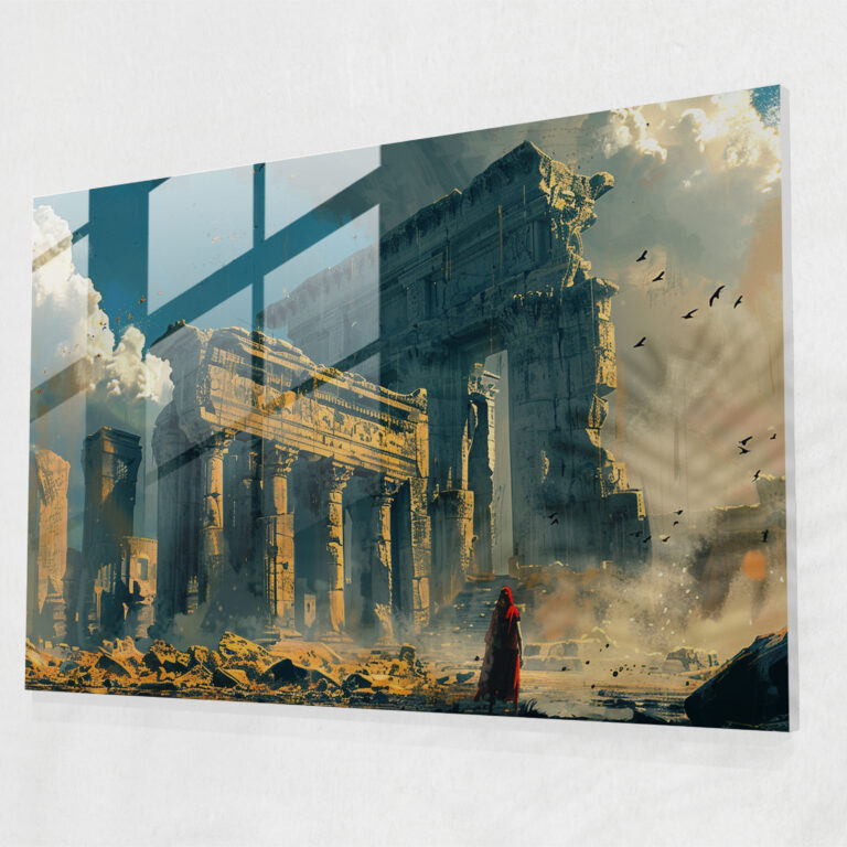 Neoclassicism Modern Art - Neoclassicism, Glass Print, Home Decoration, Glass Art