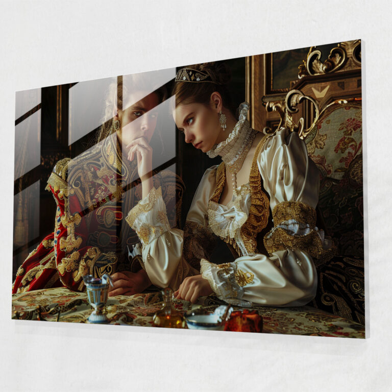 Neoclassicism Glass Print - Neoclassicism, Modern Art, Glass Art, Glass Print