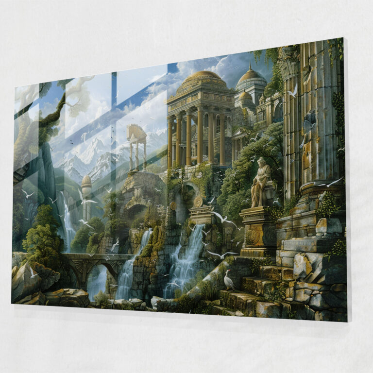 Neoclassicism Glass Print Home Decoration - Neoclassicism, Glass Print, Glass Art, Neoclassicism