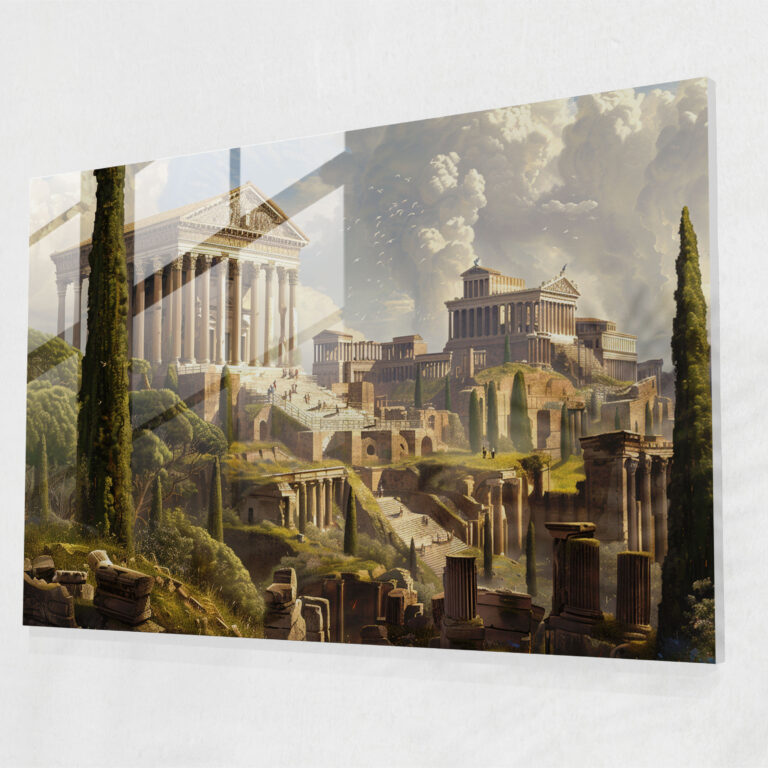 Neoclassicism Glass Print Home Decoration - Neoclassicism, Home Decoration, Modern Art, Neoclassicism