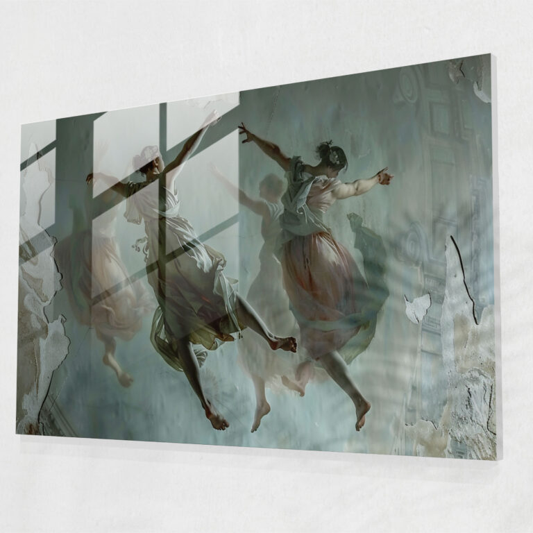 Neoclassicism Glass Print - Neoclassicism, Modern Art, Glass Wall Art, Home Decoration