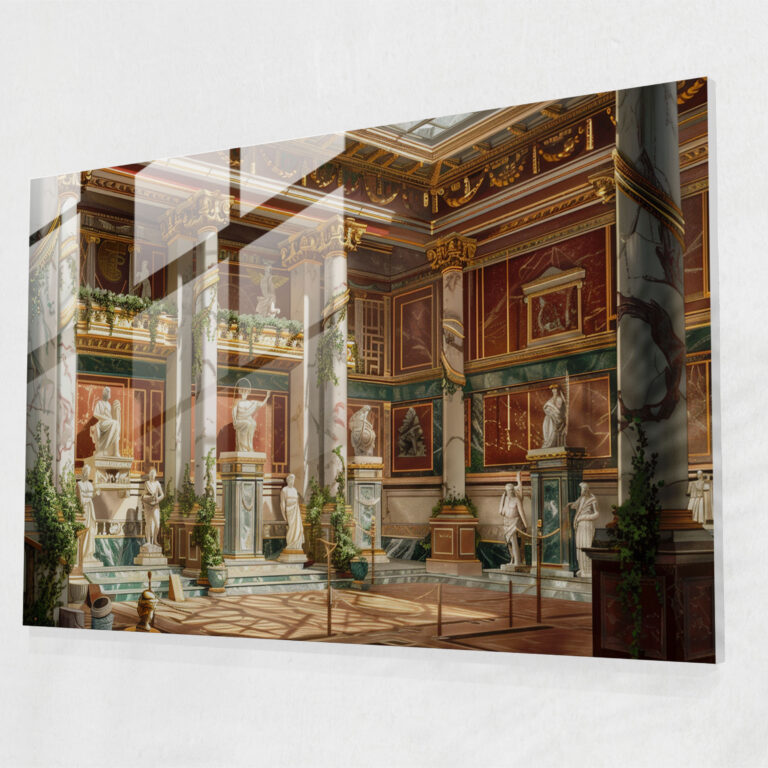 Neoclassicism Glass Wall Art Print - Neoclassicism, Glass Print, Glass Wall Art, Glass Art