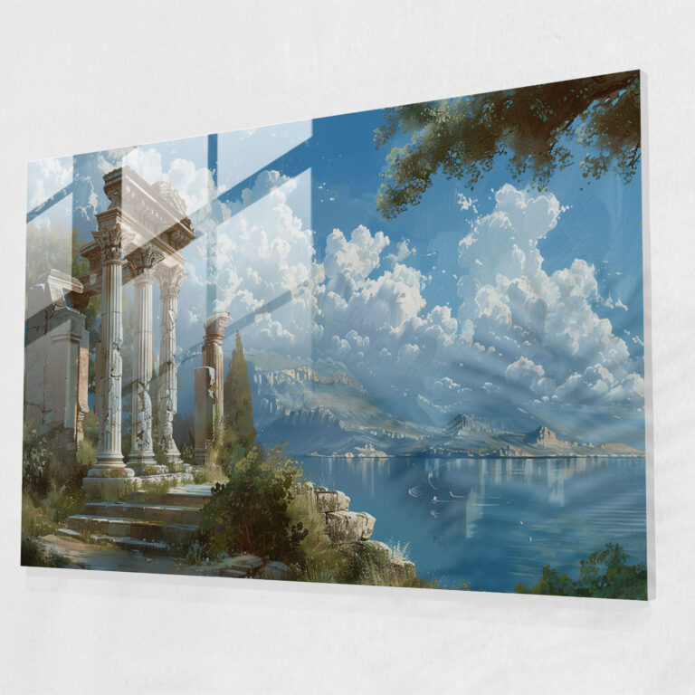 Neoclassicism Glass Art Wall Decoration - Neoclassicism, Home Decoration, Wall Decoration, Neoclassicism