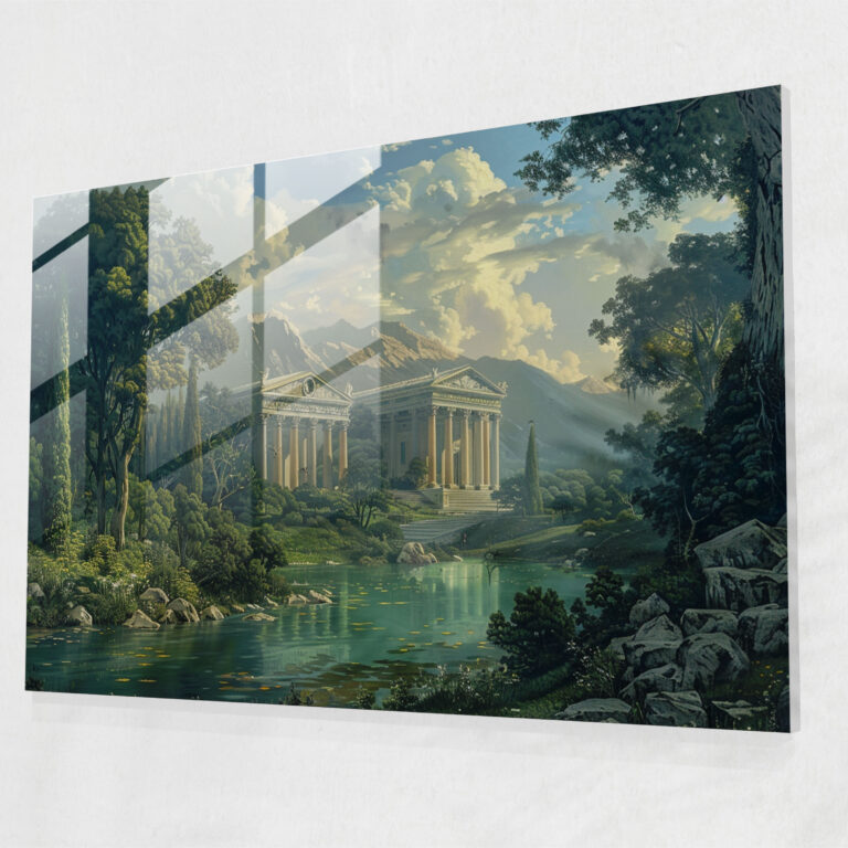 Neoclassicism Glass Wall Art Home Decoration - Neoclassicism, Wall Decoration, Glass Wall Art, Modern Art