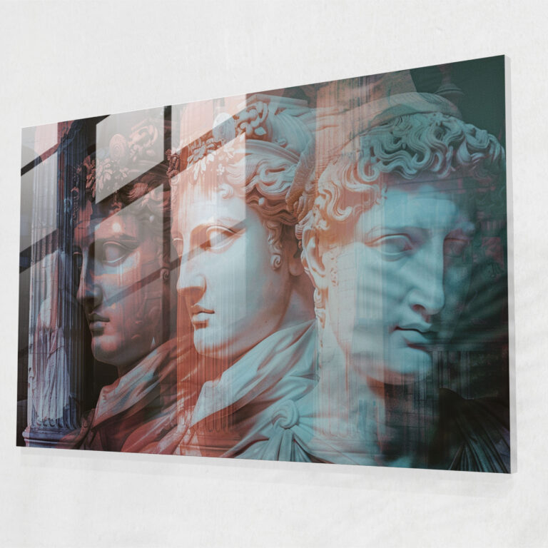Neoclassicism Glass Print - Neoclassicism, Glass Wall Art, Modern Art, Home Decoration