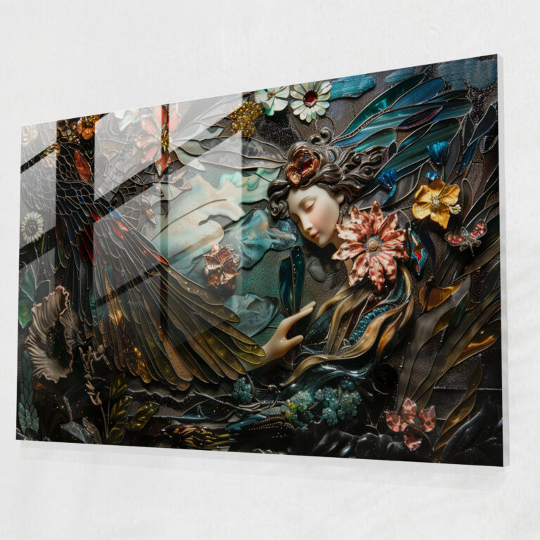 Neoclassicism Glass Art: Renaissance Influence - Neoclassicism, Modern Art, Home Decoration, Glass Print