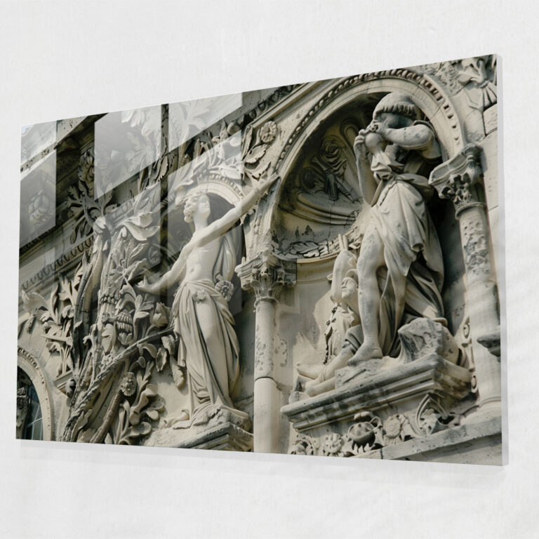 Neoclassicism Wall Decoration: Mythological Figures - Neoclassicism, Glass Art, Glass Wall Art, Glass Print