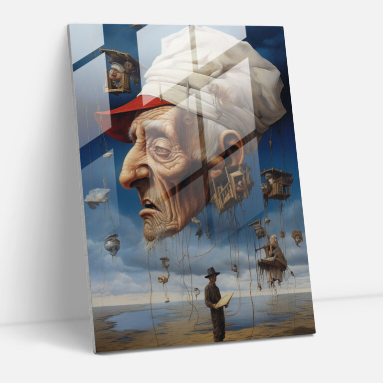 Old Peoples Glass Art - Old Peoples, Modern Art, Old Peoples, Wall Decoration