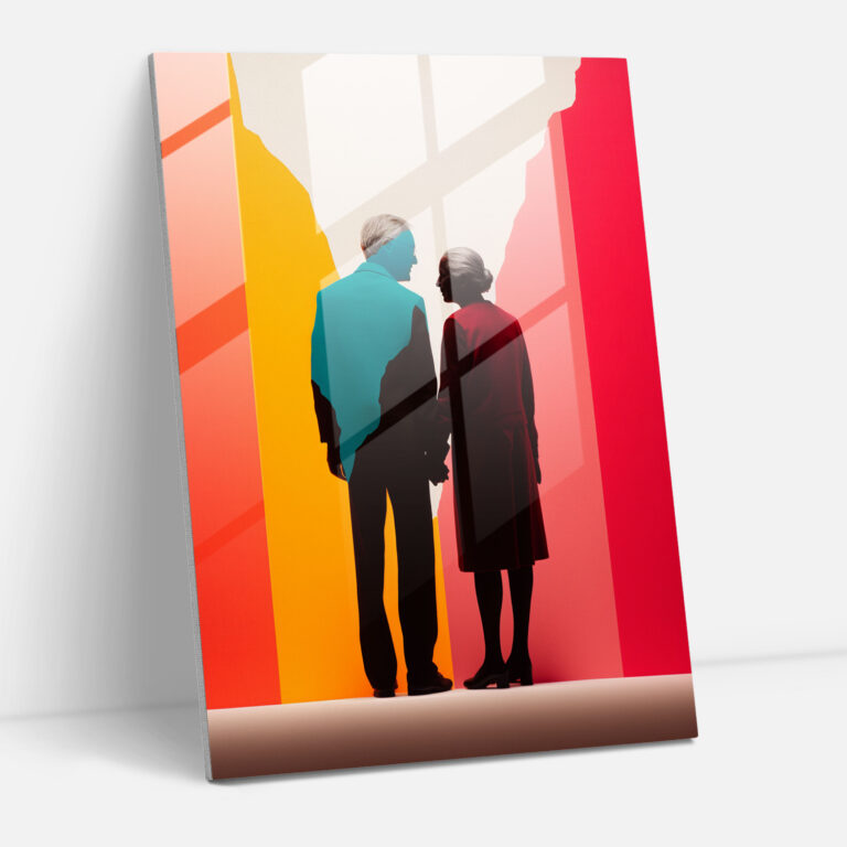 Old Peoples Wall Decoration - Old Peoples, Holding Hands, Old Peoples, Togetherness