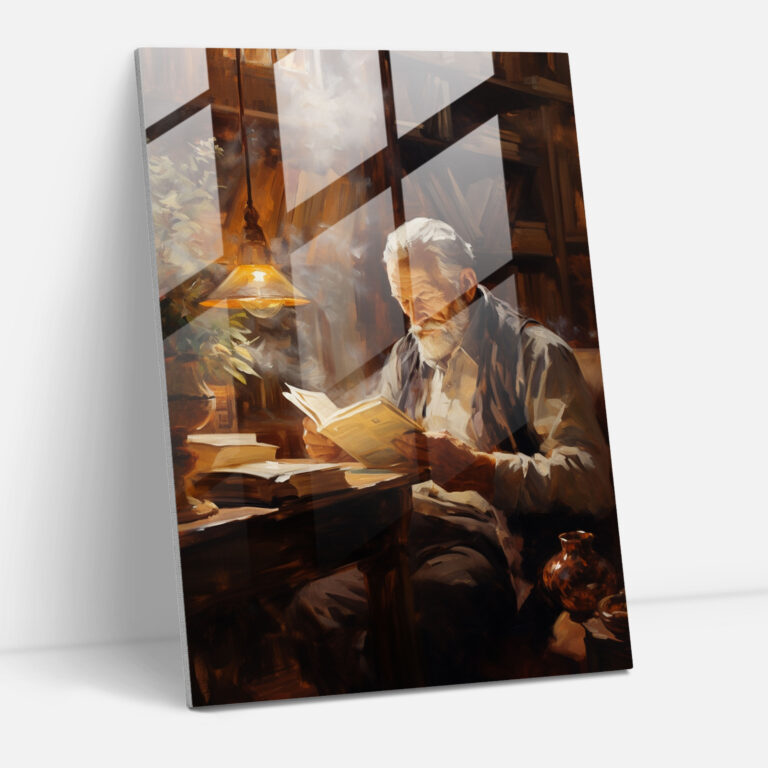 Old Peoples Glass Wall Art - Old Peoples, Glass Print, Aged Man, Old Peoples