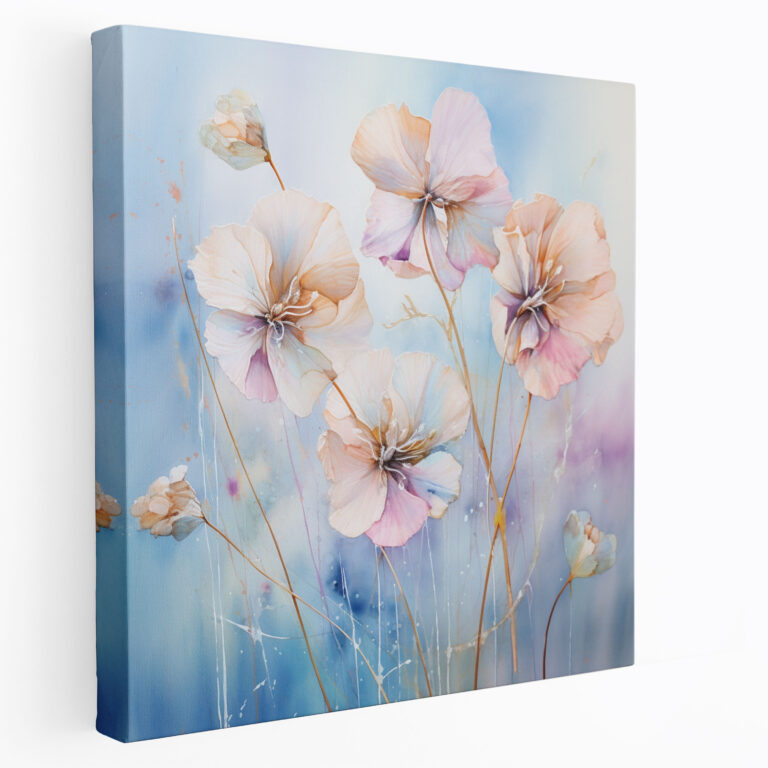Papyrus Canvas Print - Ethereal Watercolor Wall Art - Papyrus, Serenity, Papyrus, Gentle Oasis
