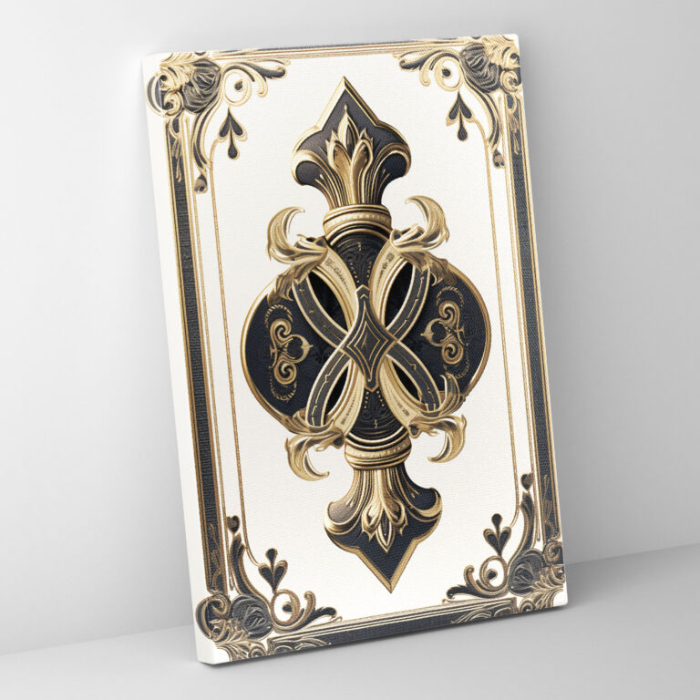Classic Vintage Playing Cards Canvas Print - Playing Cards, Classic Vintage Design, Canvas Print, Wall Decoration
