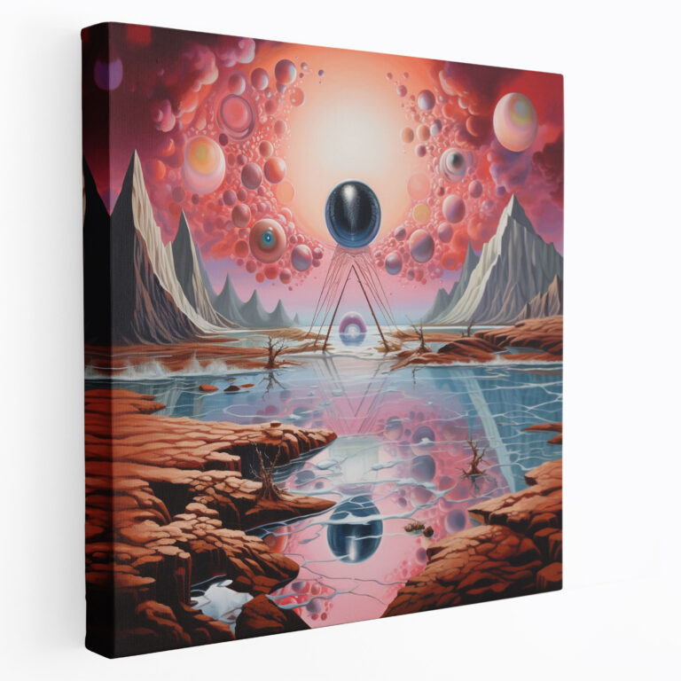 Pink Floyd Wall Art - Surrealistic Album Collage Canvas Print - Pink Floyd, Canvas Wall Art, Canvas, Pink Floyd