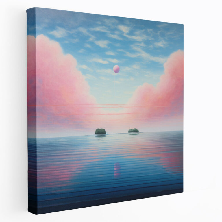 Pink Floyd Serene Landscape Canvas Print - Pink Floyd, Serene Landscape, Wall Art, Pink Floyd