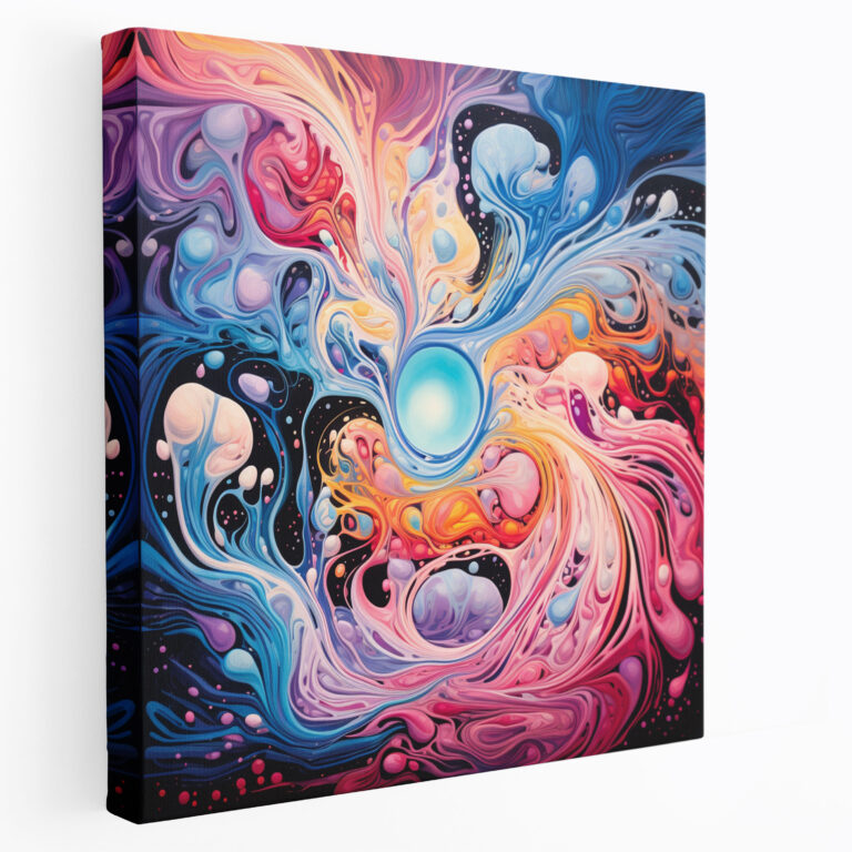 Pink Floyd Canvas Print - Psychedelic Abstract Wall Art - Pink Floyd, Psychedelic, Canvas Print, Canvas