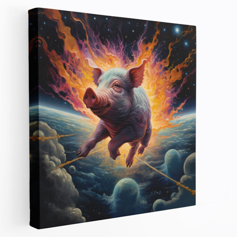 Pink Floyd Canvas Print - Abstract Space Wall Art - Pink Floyd, Home Decoration, Space, Canvas Print