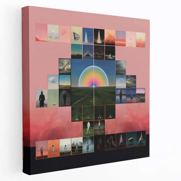 Pink Floyd Wall Decoration - Album Cover Collage - Pink Floyd, Album Covers, Canvas, Canvas Print