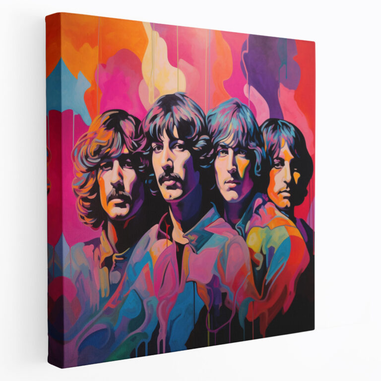 Pink Floyd Canvas Print - Pop Art Band Members - Pink Floyd, Home Decoration, Canvas, Wall Art