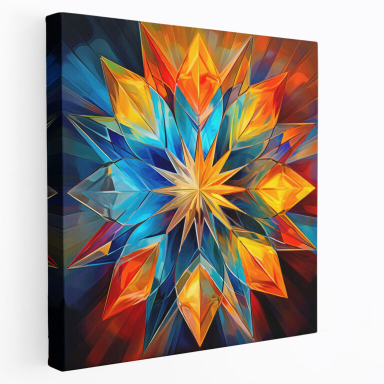 Pink Floyd Canvas Print - Abstract Prism Kaleidoscope - Pink Floyd, Wall Decoration, Colors, Digital Art
